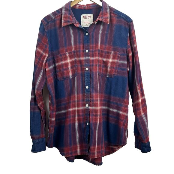 Mossimo Supply Co. Tops - Mossimo Supply Co Flannel Shirt Women's XL Boyfriend Fit Multi Color Plaid